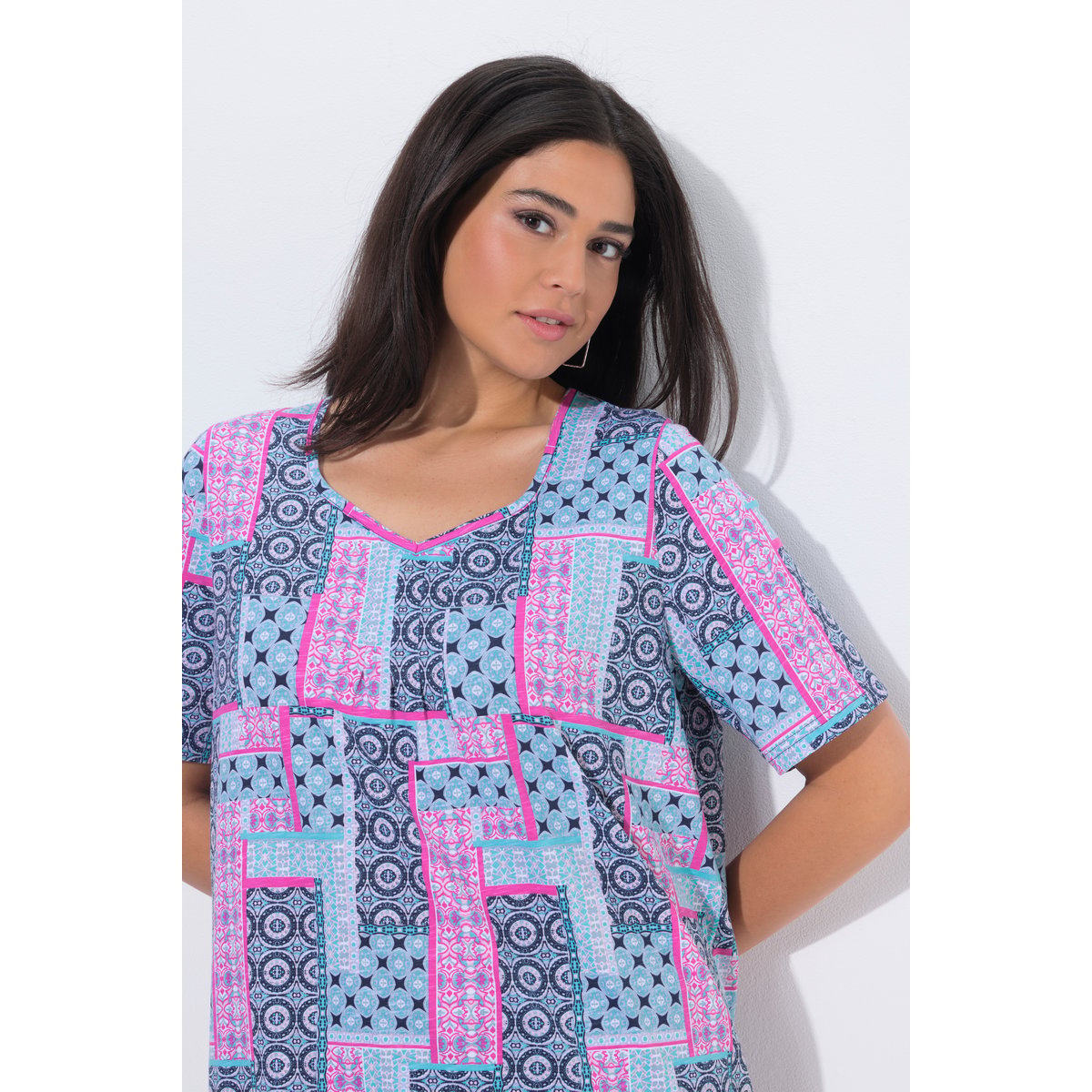 T-shirt à manches courtes rose vif, ULLA POPKEN
