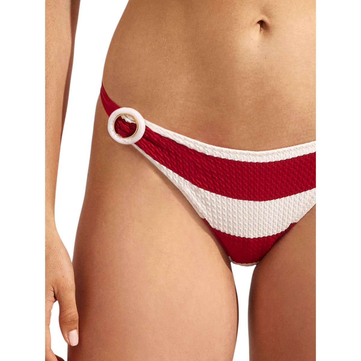 Bas maillot slip de bain bikini taille basse ARTEMISA rouge, SELMARK MARE