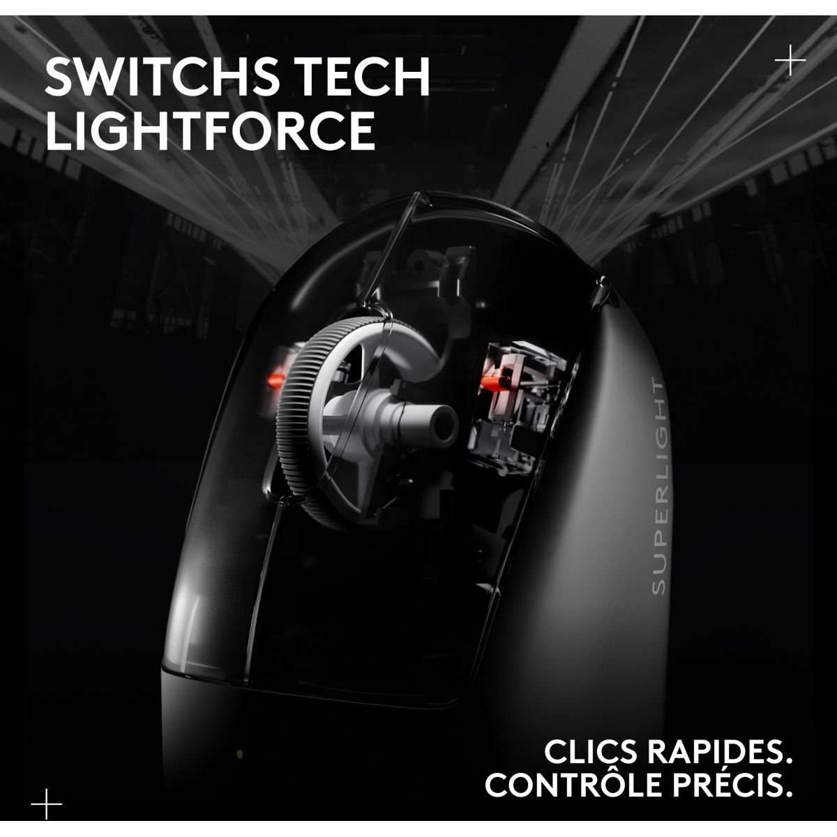 Souris Gamer Sans Fil G PRO X SUPERLIGHT 2 LIGHTSPEED Noir couleur unique, LOGITECH