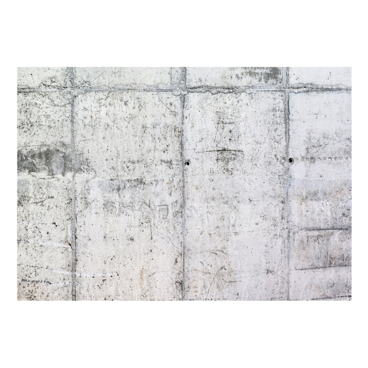 Papier peint intissé panoramique Concrete Wall gris / argent, EDEN