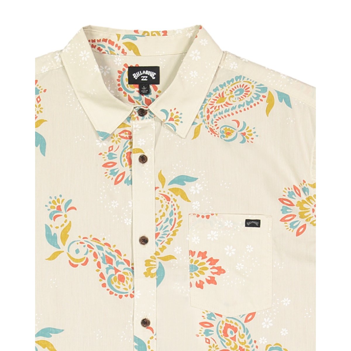 Chemise manches courtes SUNDAYS beige oatmeal, BILLABONG