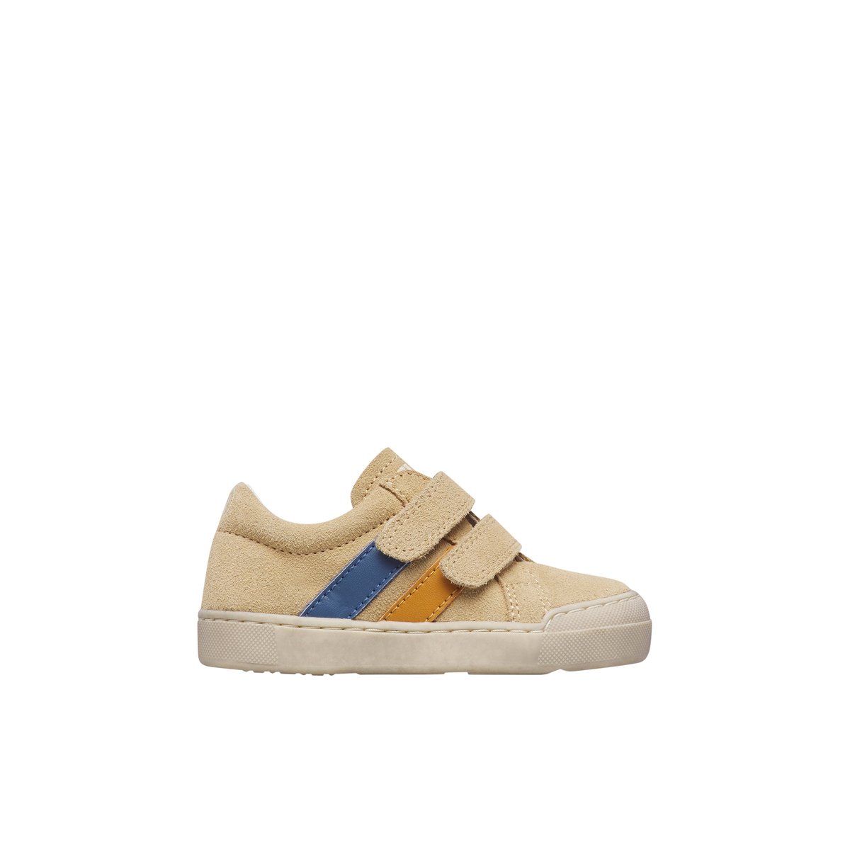 Baskets en cuir et en daim GOCY VL. sable-citrouille, NATURINO
