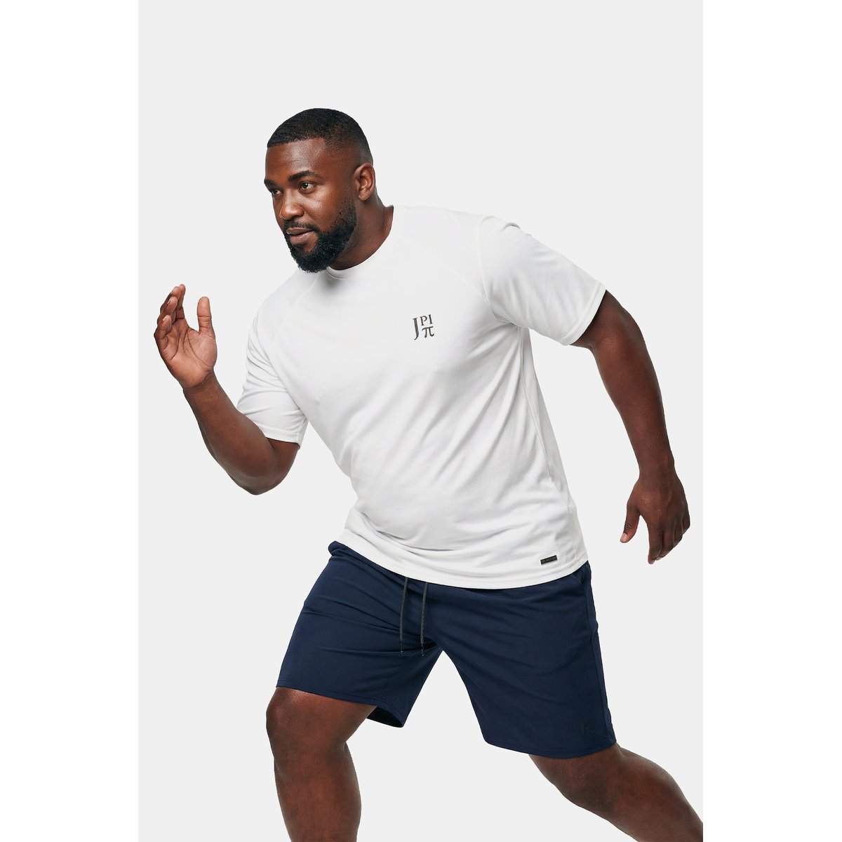 T-shirt technique pour le tennis. Manches blanc neige, JP1880