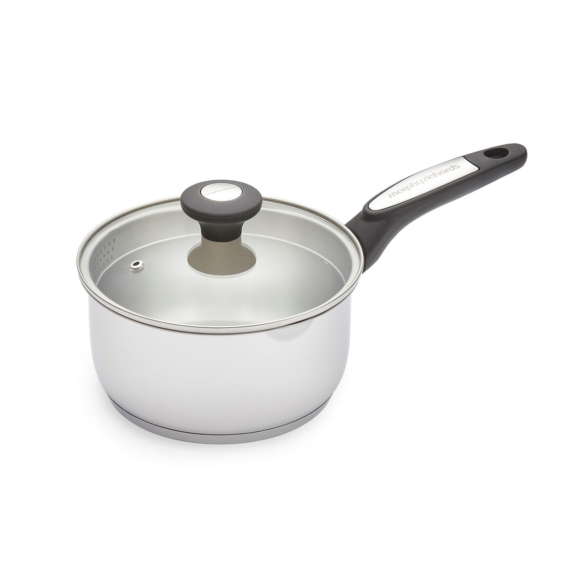 5-Piece Stainless Steel Saucepan Set graphite, MORPHY RICHARDS