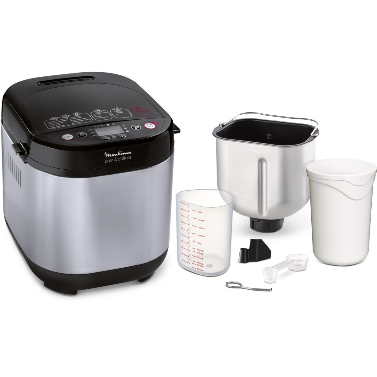 Machine À Pain & Délices 1 Kg Ow240e30 inox, MOULINEX