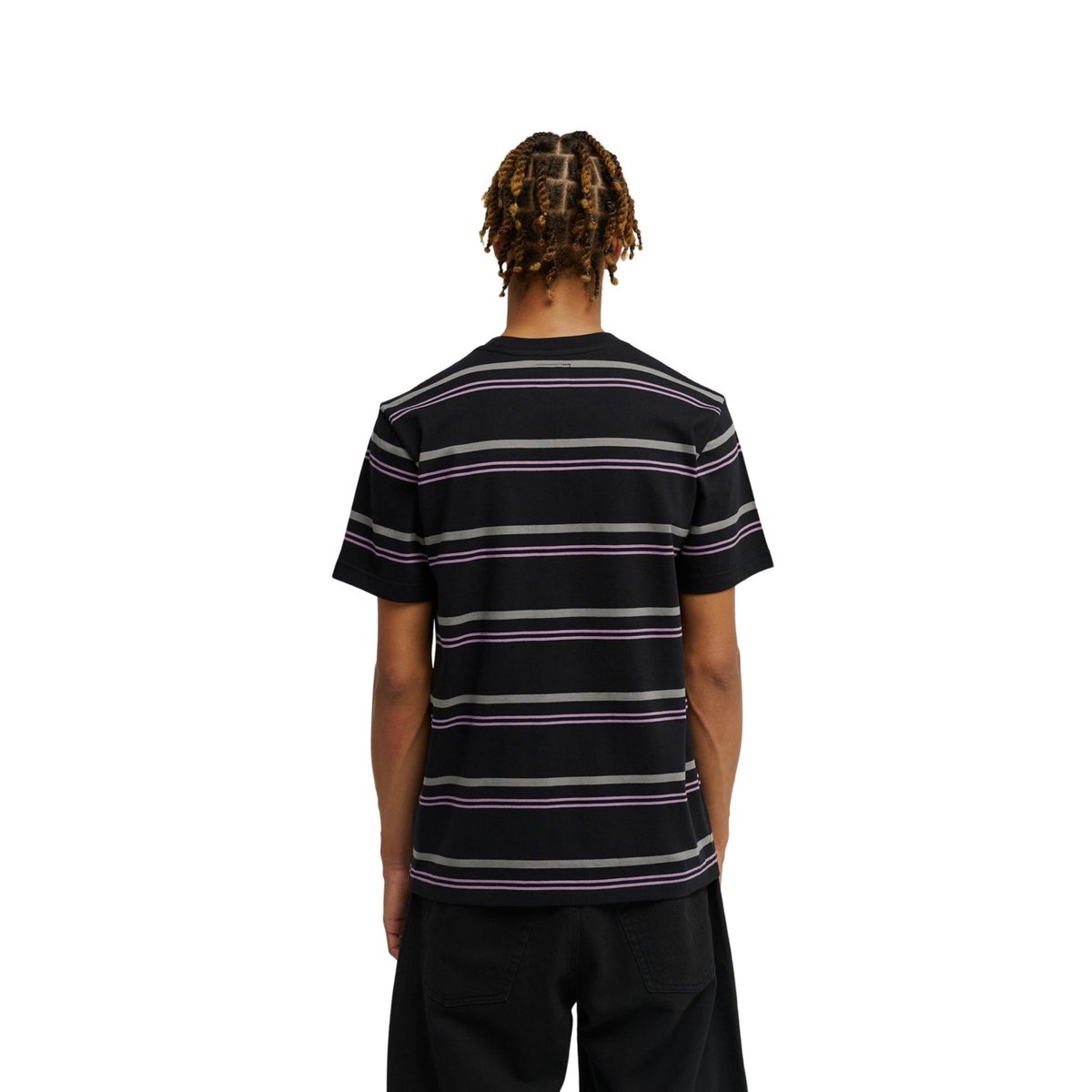 Haut manches courtes SHERIFF STRIPE. noir black, DC SHOES