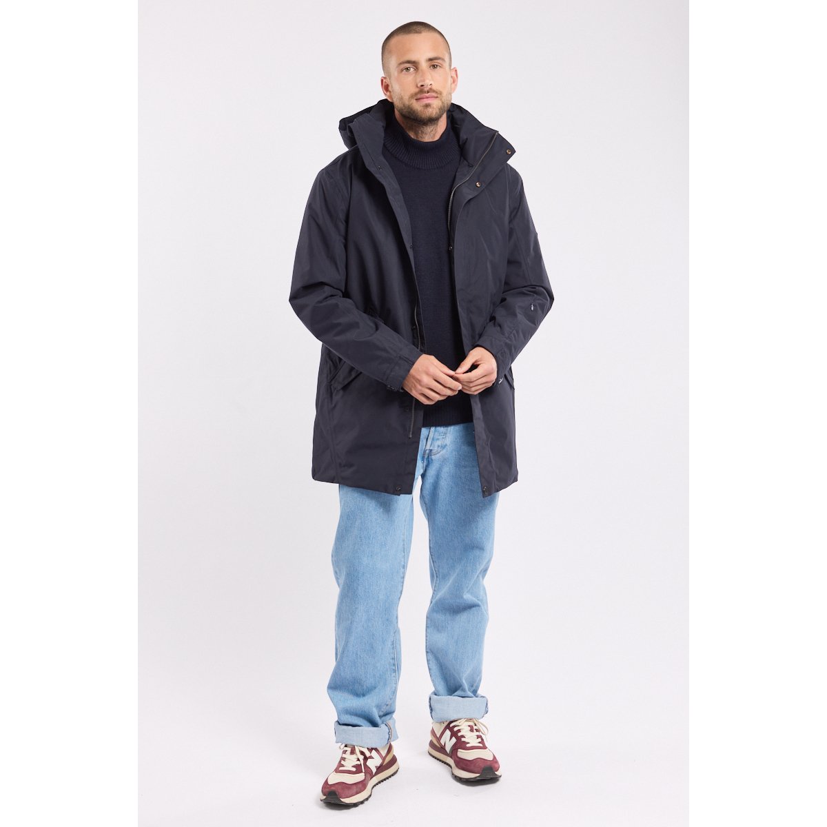 Parka Sympatex® imper-respirante HART navy, BERMUDES