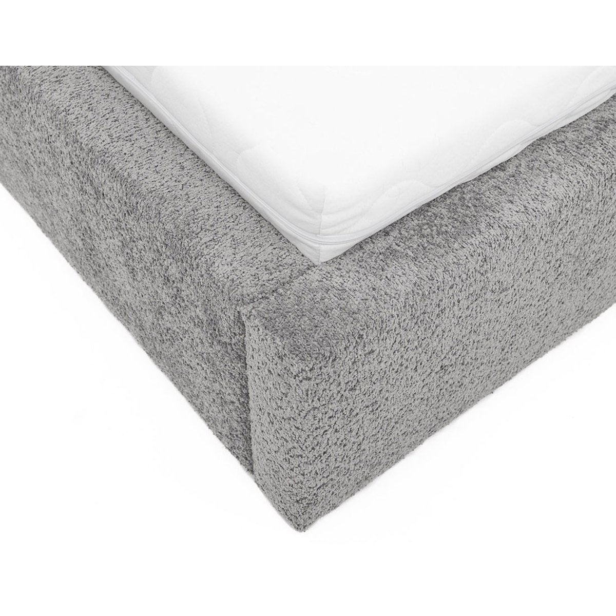 Lit coffre - ORANE gris, BEST MOBILIER