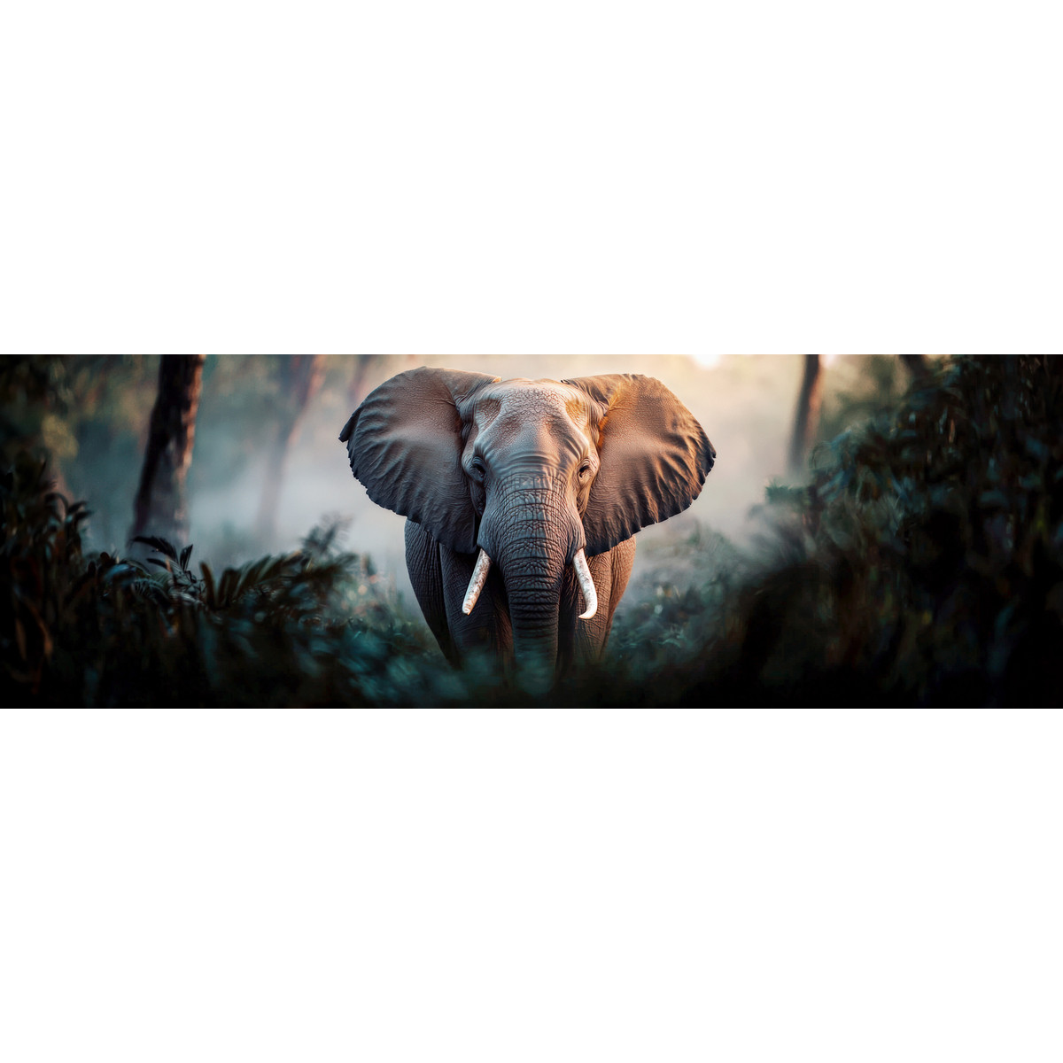 Tableau Sur Toile Éléphant En Forêt ANIMAUX tableaux sur toile-gris, CEANOTHE