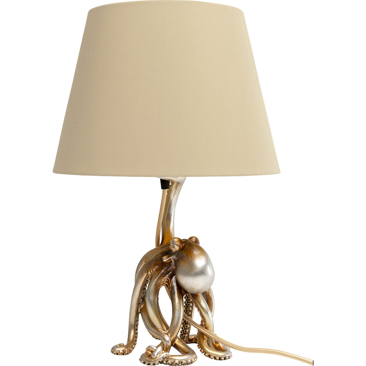 Lampe à poser Octopus noir 43cm beige, KARE DESIGN