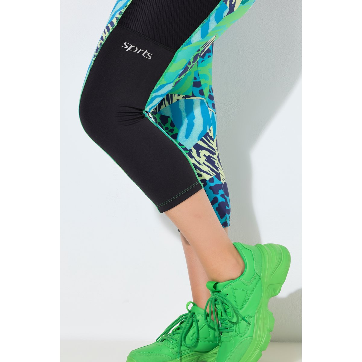 Legging corsaire Capri menthe verte, ULLA POPKEN