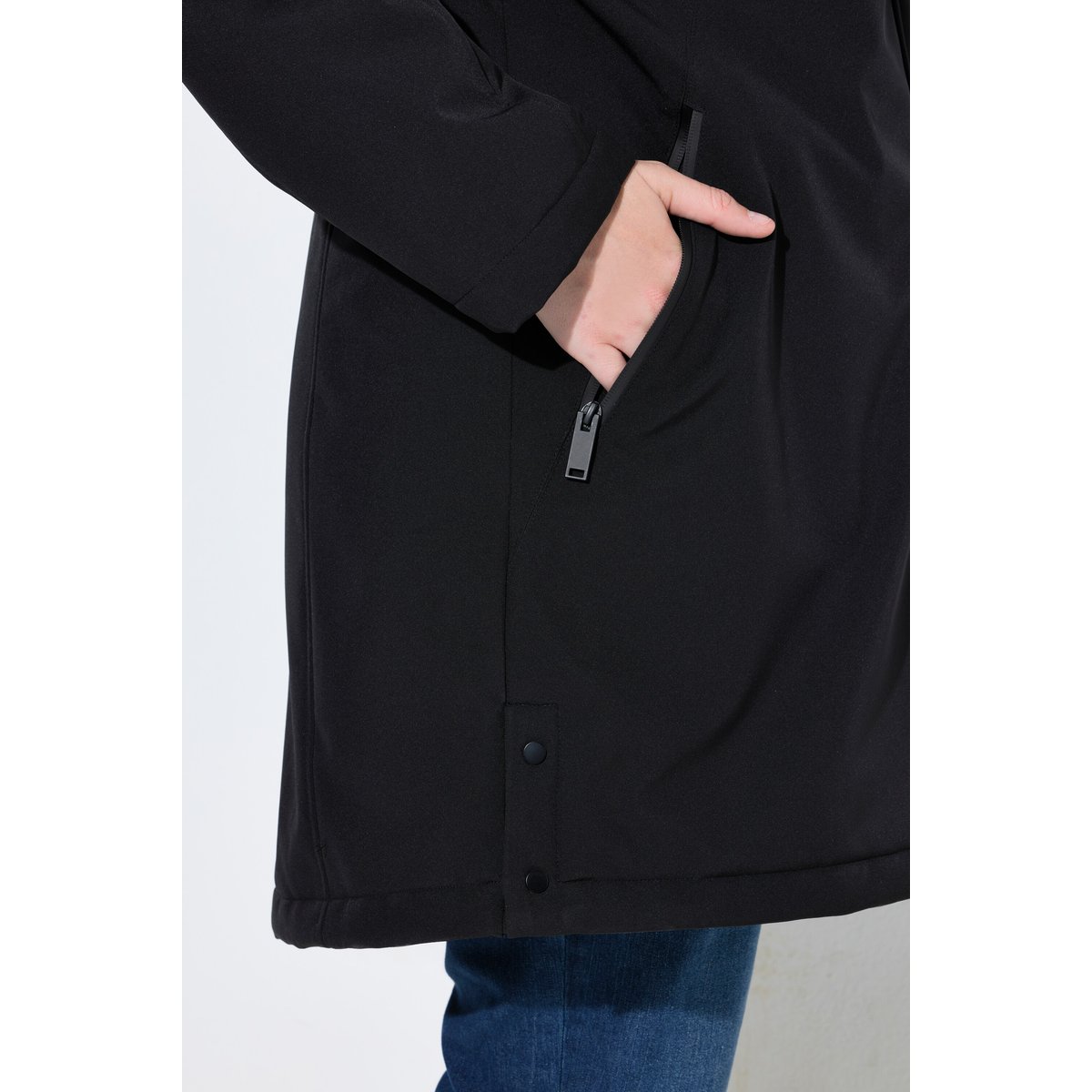 Veste technique HYPRAR à capuche noir, ULLA POPKEN