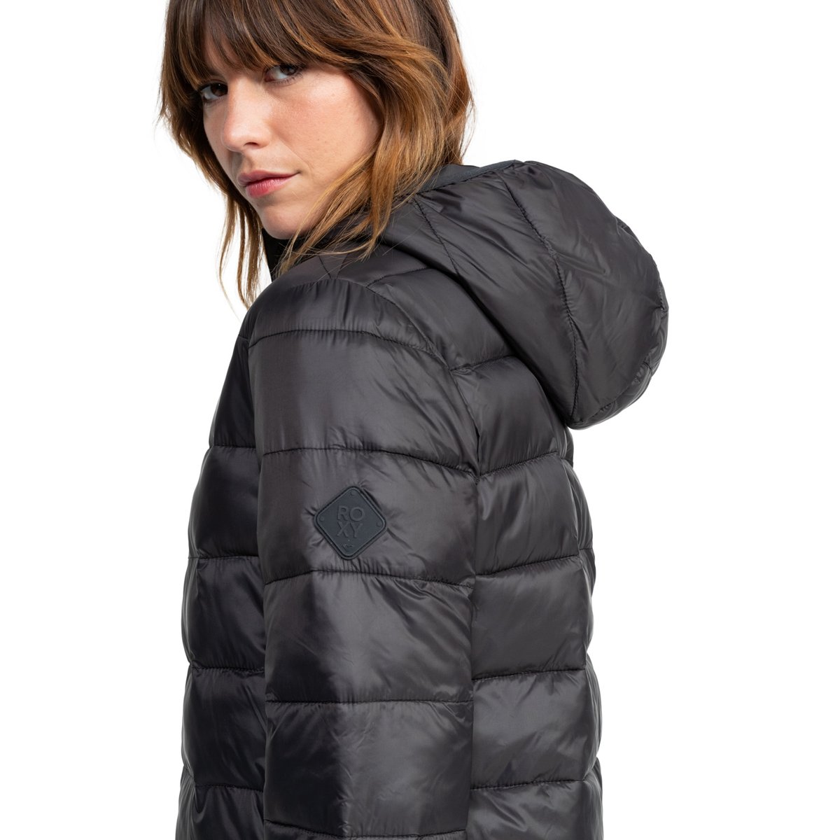 Doudoune à capuche WIND BLISS 2024. noir phantom, ROXY