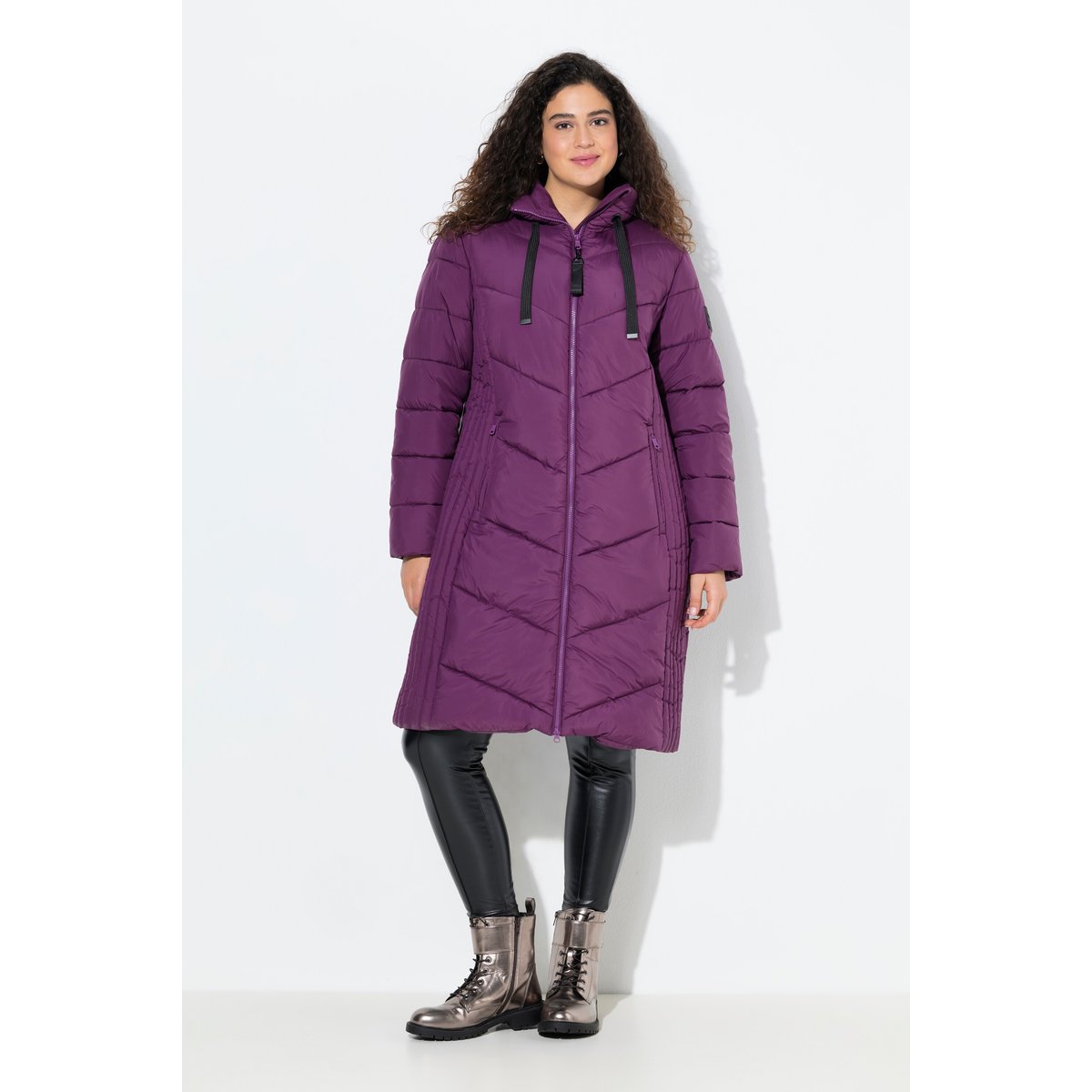 Veste matelassée HYPRAR avec col montant prune, ULLA POPKEN