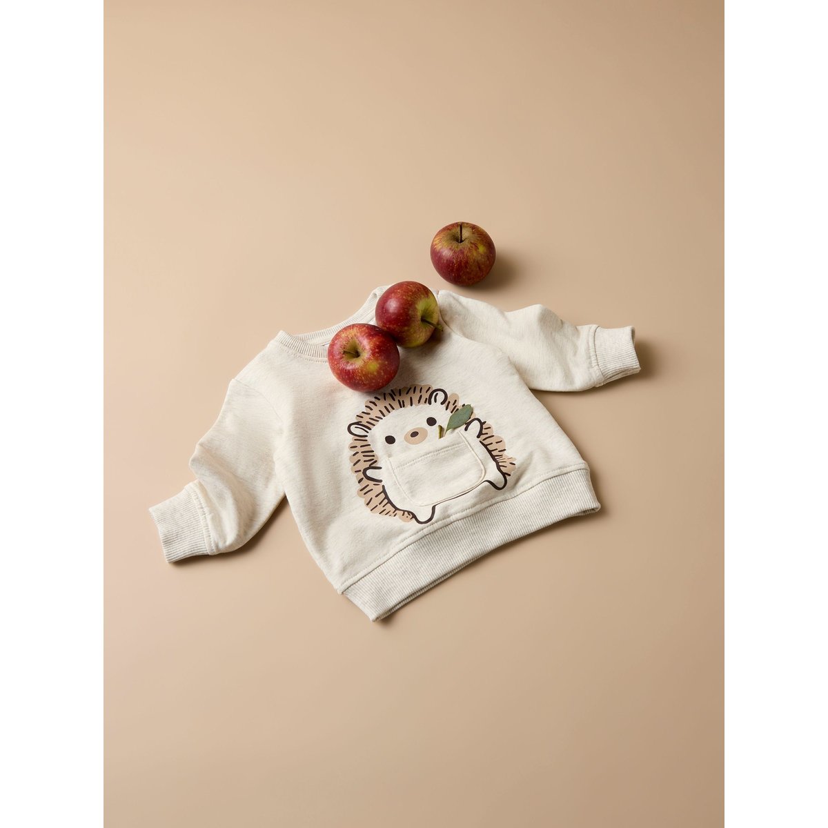 Sweat-Shirt blanc - peyote melange1, NAME IT