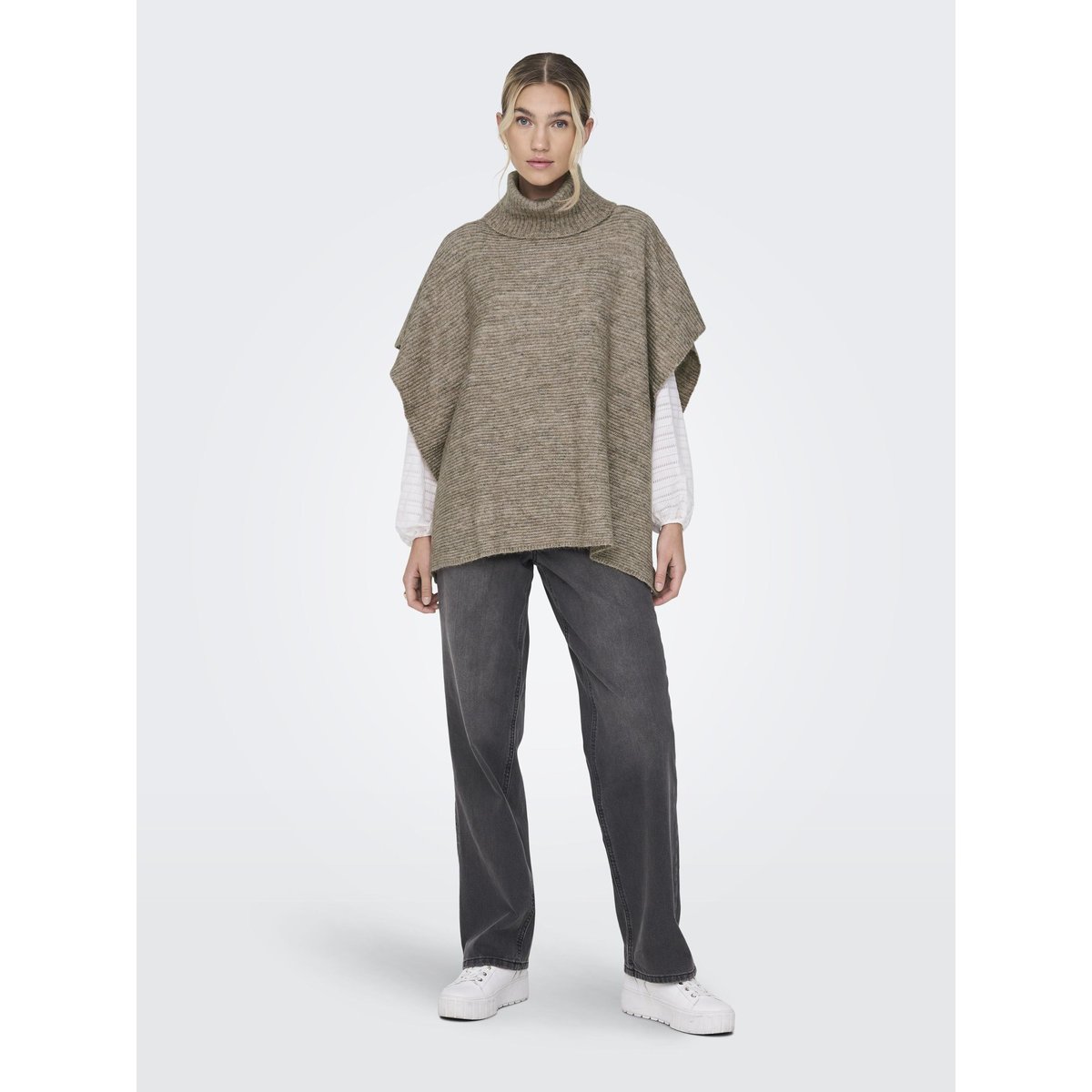 Serviette Poncho marron - camel, ONLY