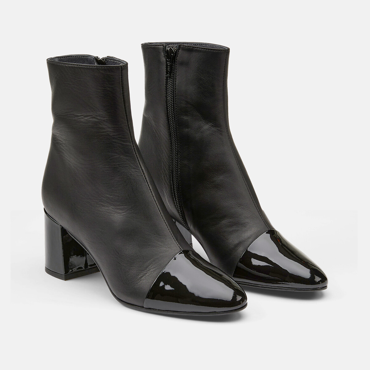 Bottines en cuir, à talons, DONIAMA noir, JONAK