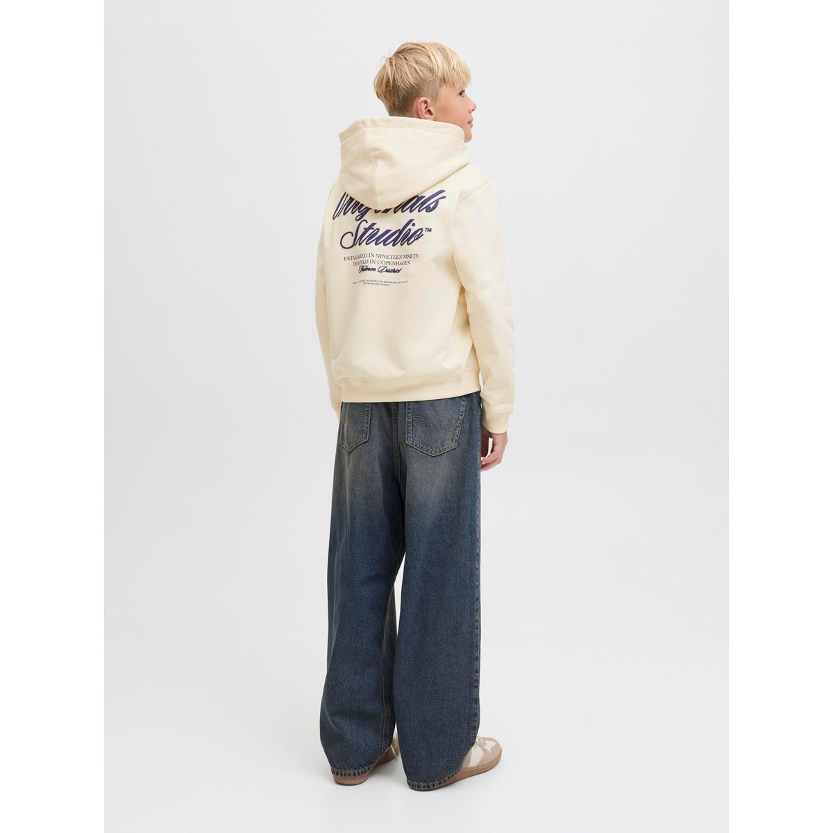 Sweat À Capuche antique white 1, JACK & JONES JUNIOR