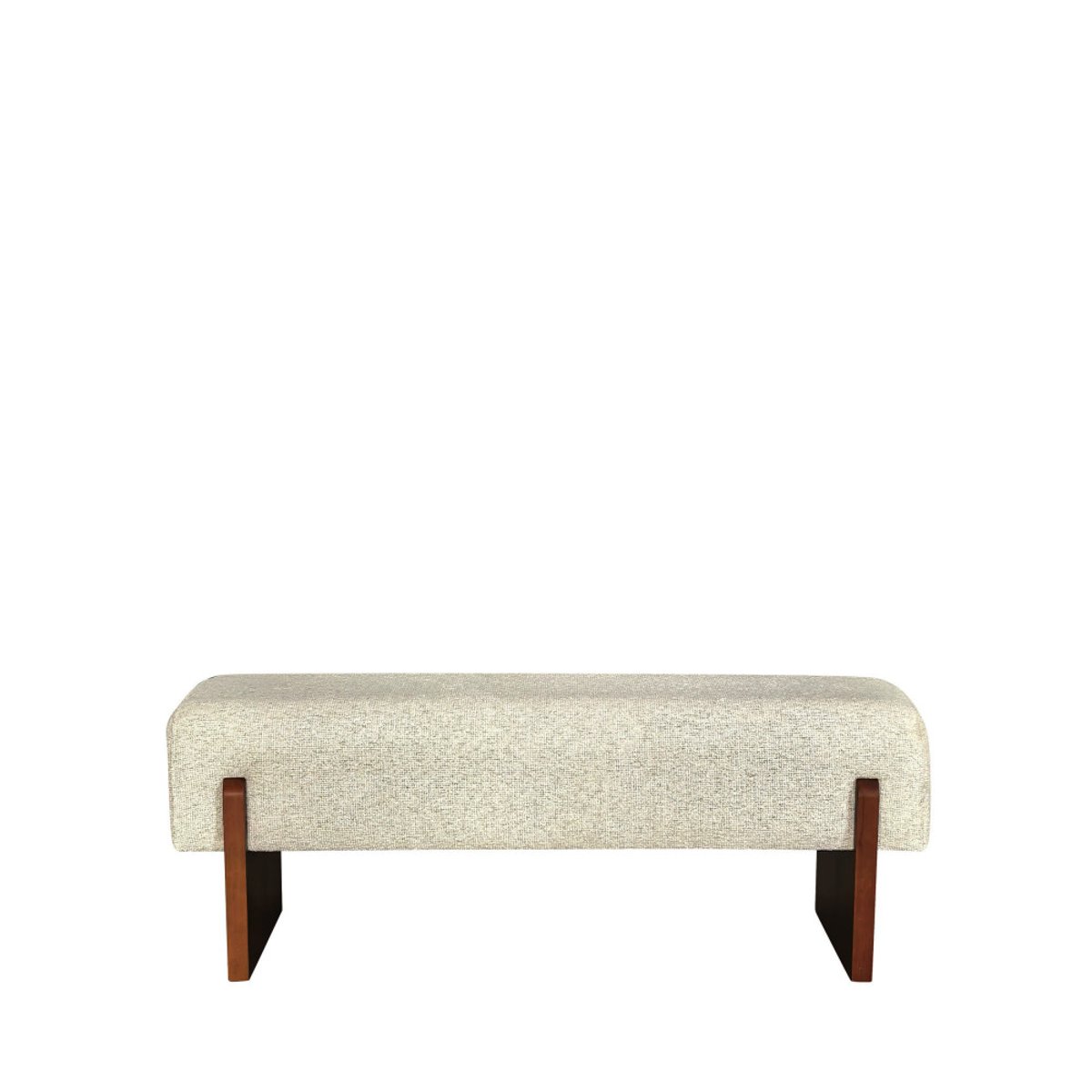 Banc en tissu et bois- SALLY beige, DRAWER