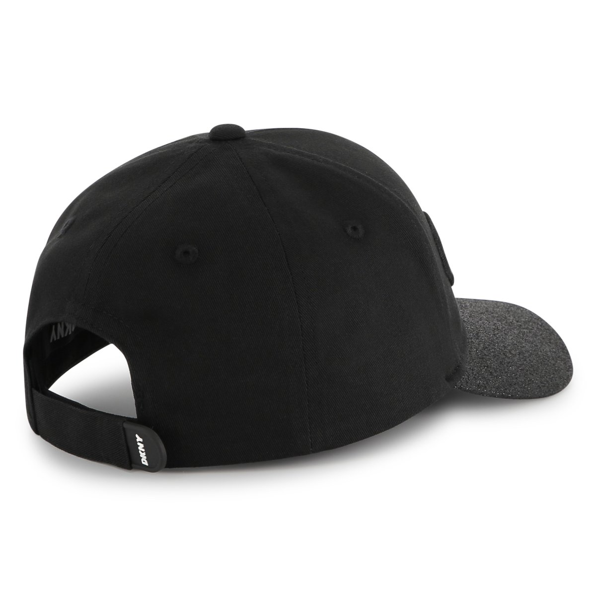 Casquette pailletée en coton black, DKNY