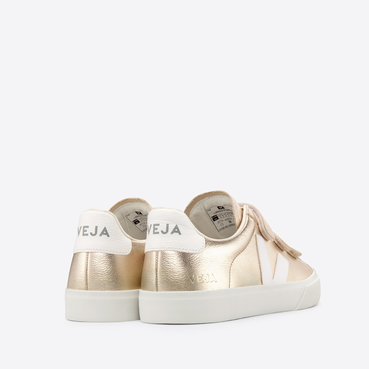 Recife ChromeFree Trainers in Metallic Leather gold-coloured, VEJA