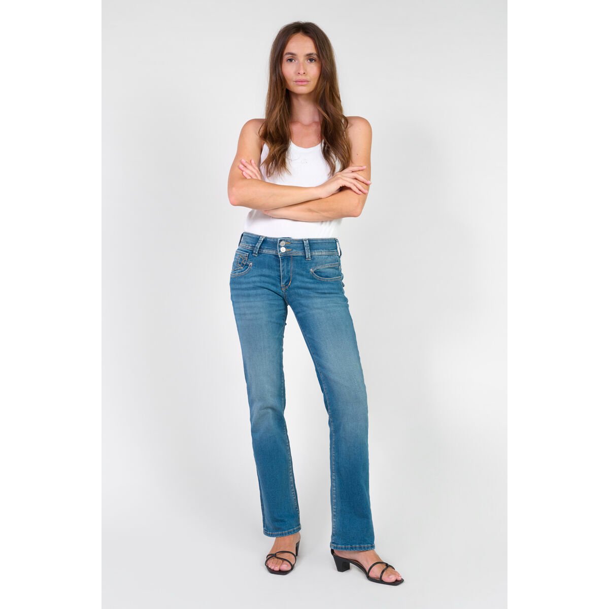 Jeans bootcut 2002, longueur 34 blue, LE TEMPS DES CERISES
