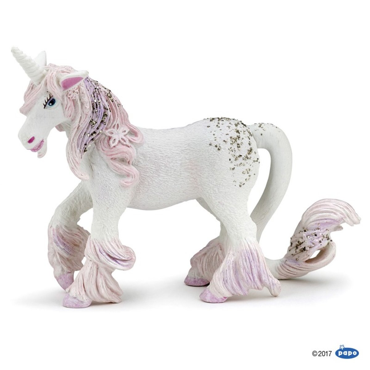 Figurine La licorne enchantée rose, PAPO