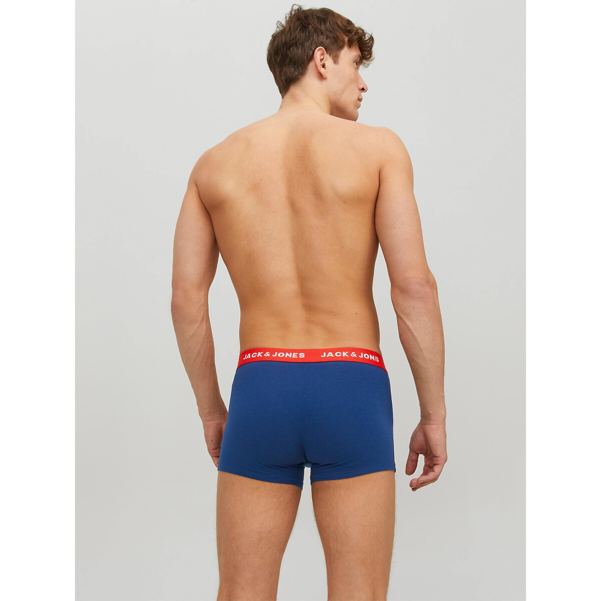 Set van 5 boxershorts zwart+blauw, JACK & JONES