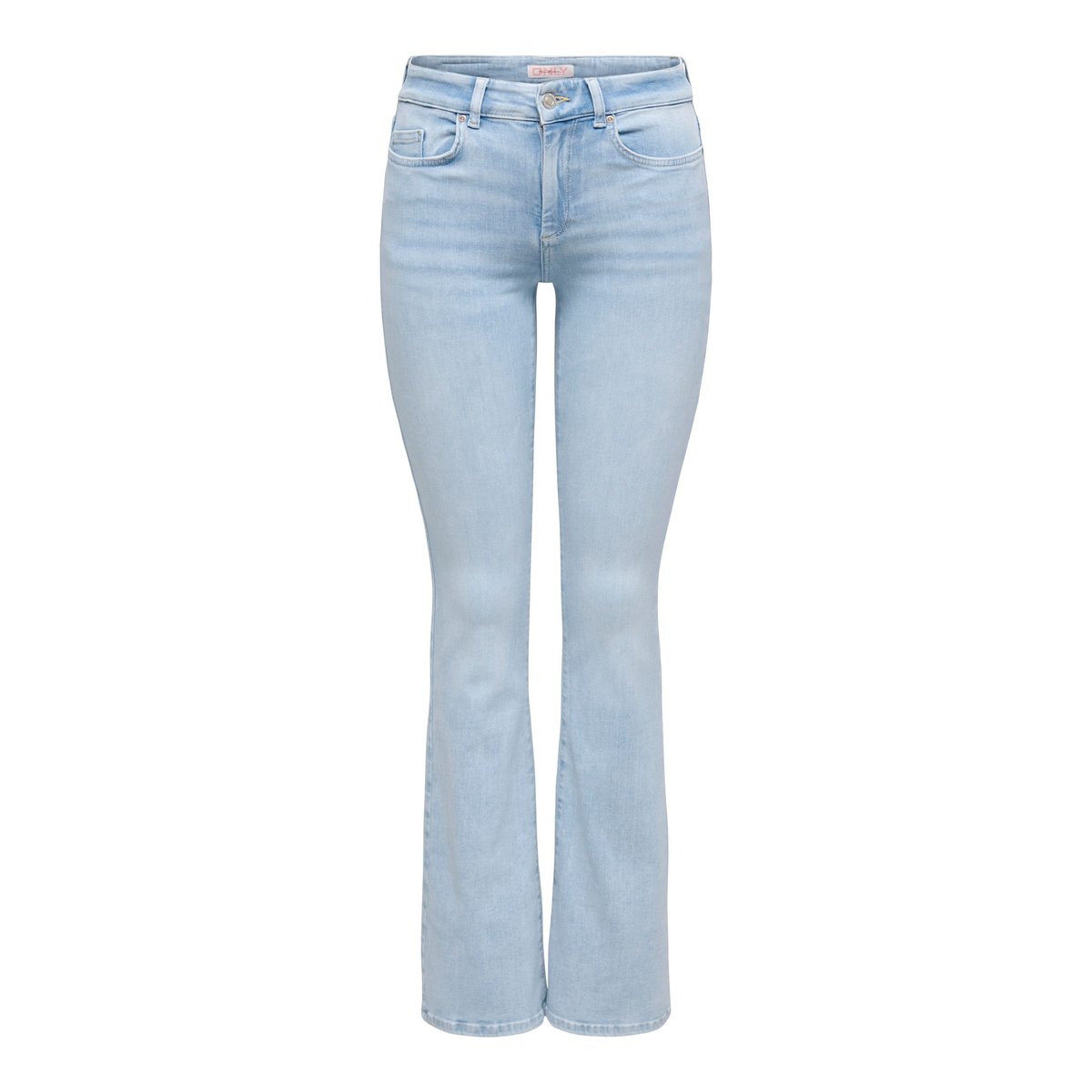 Jean Flared light blue bleached denim, ONLY