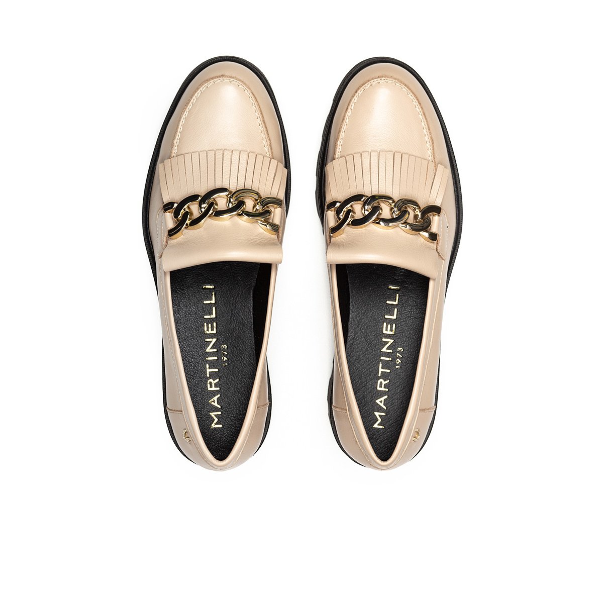 Mocassins cuir Hermosilla stone, MARTINELLI