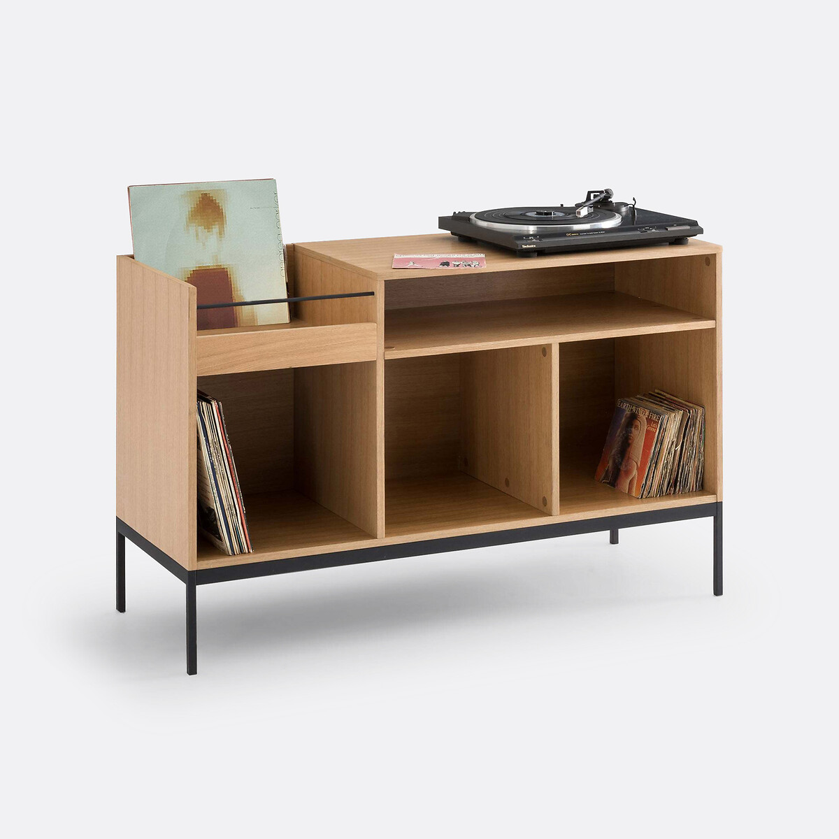 Mueble de vinilo chapado en roble, Compo roble, LA REDOUTE INTERIEURS