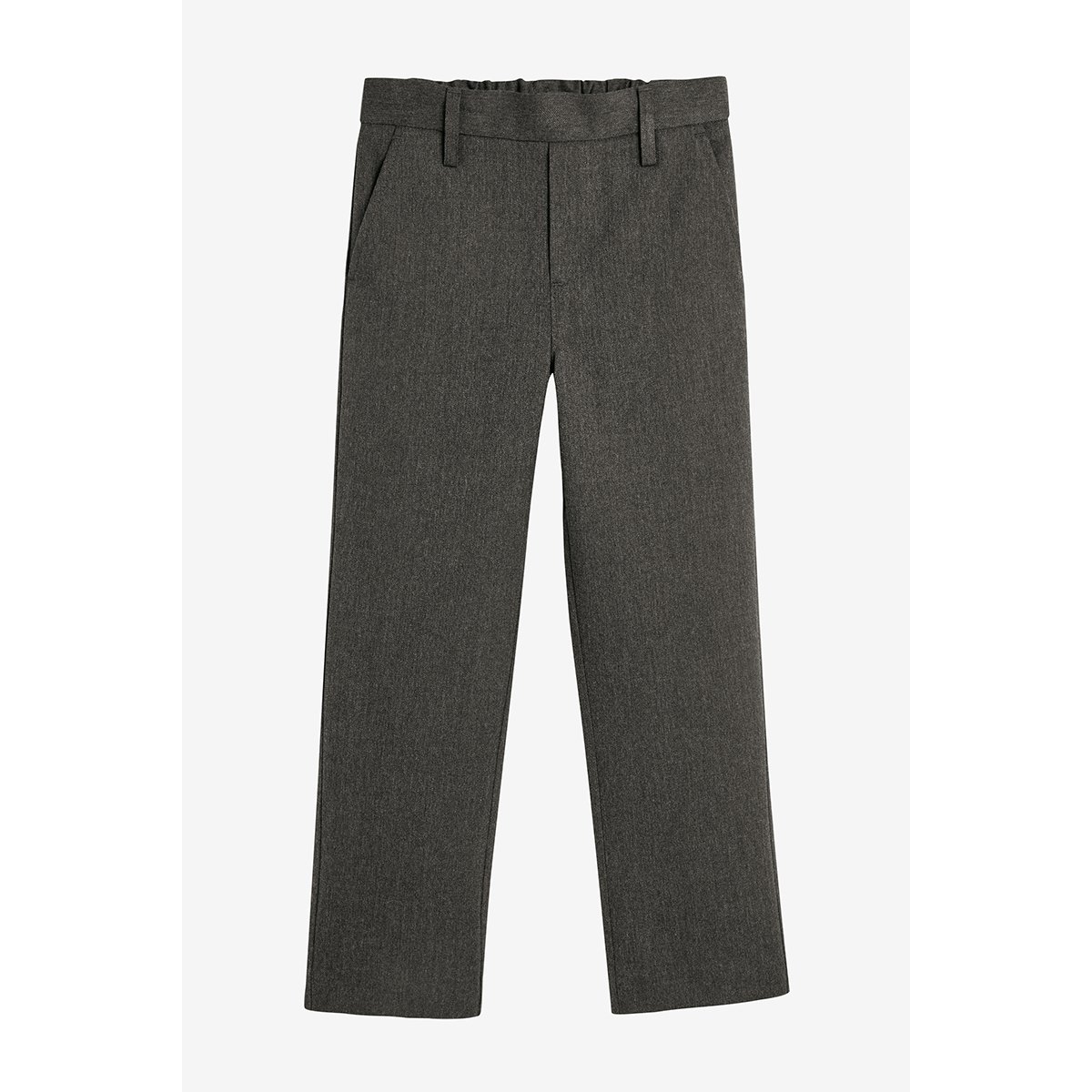 Pantalon d'école droit habillé à enfiler gris, NEXT