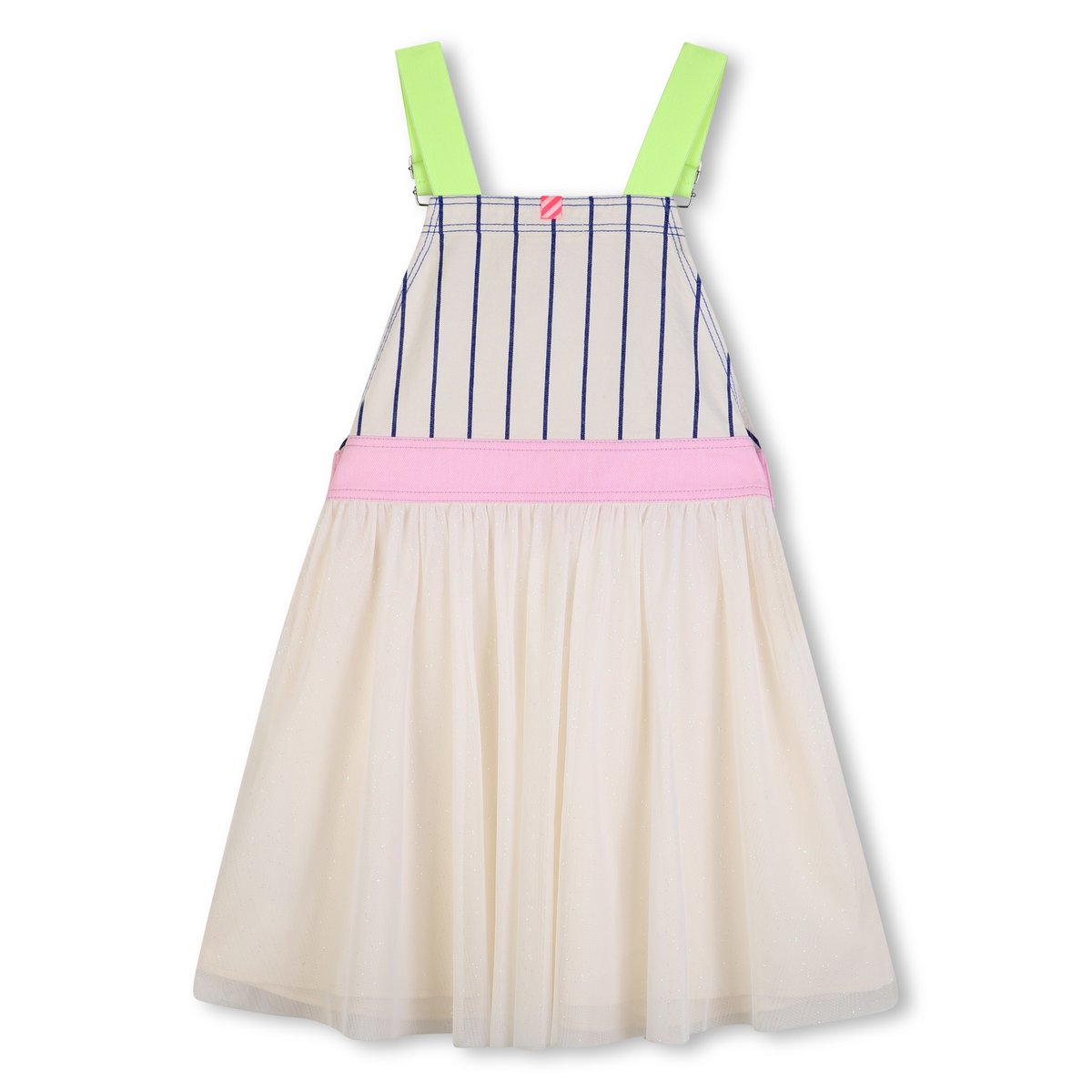 Robe salopette blanc bleu, BILLIEBLUSH