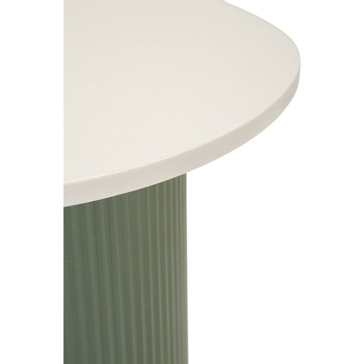 Table d'appoint ronde plateau effet marbre MODERN vert et blanc, RECOLLECTION