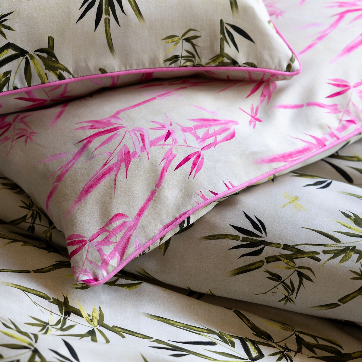 Bamboo Duvet Cover and Pillowcase Set green, ROCKETT ST GEORGE