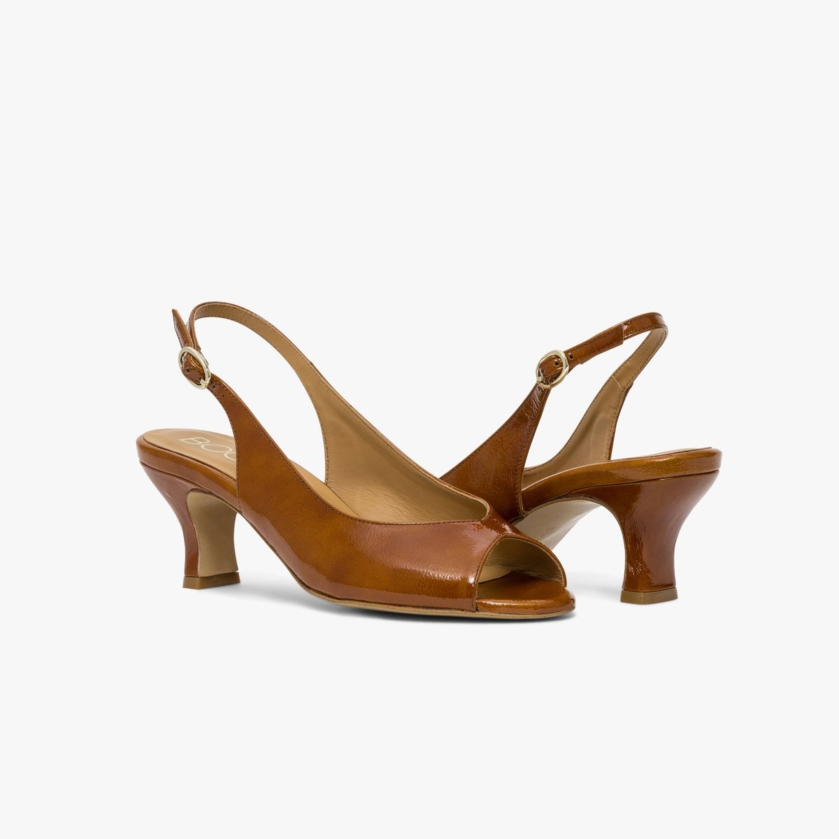Escarpin en cuir DESIR camel, BOCAGE