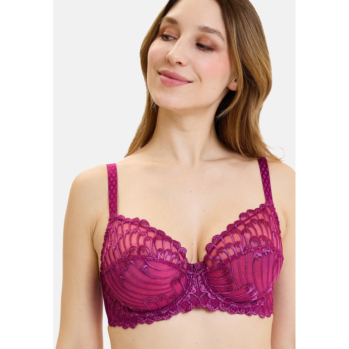 Soutien-gorge emboîtant NARCISSE fuchsia, SANS COMPLEXE