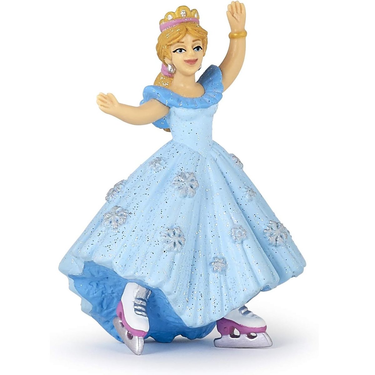 Figurine Princesse aux patins à glace bleu, PAPO