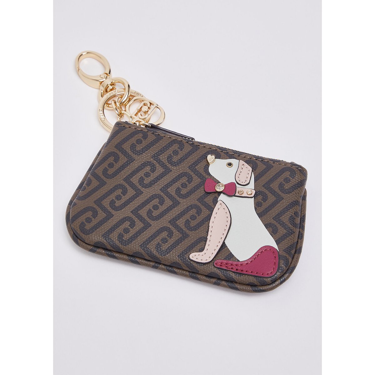 Porte-clés avec porte-monnaie marron foncé, LIU JO