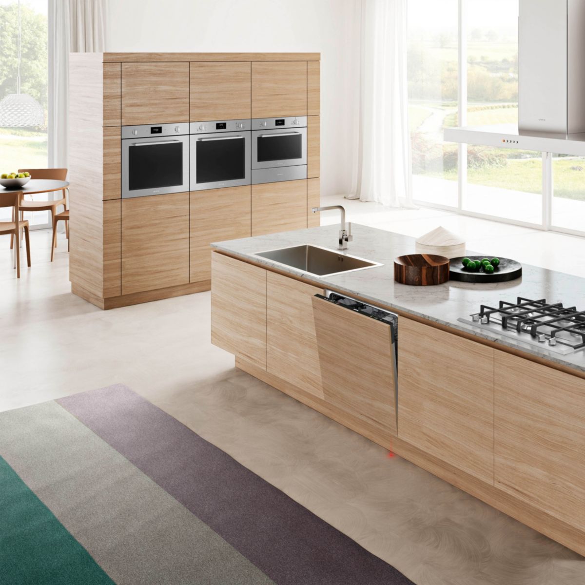 Four encastrable SFP6401TVX1 - Pyrolyse - Chaleur pulsée - Porte froide couleur unique, SMEG