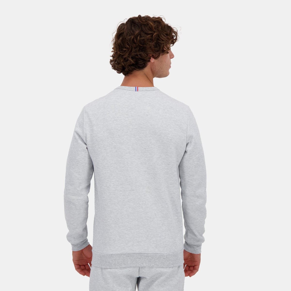 Sweat col rond Classics en double face Essentiels gris clair, LE COQ SPORTIF