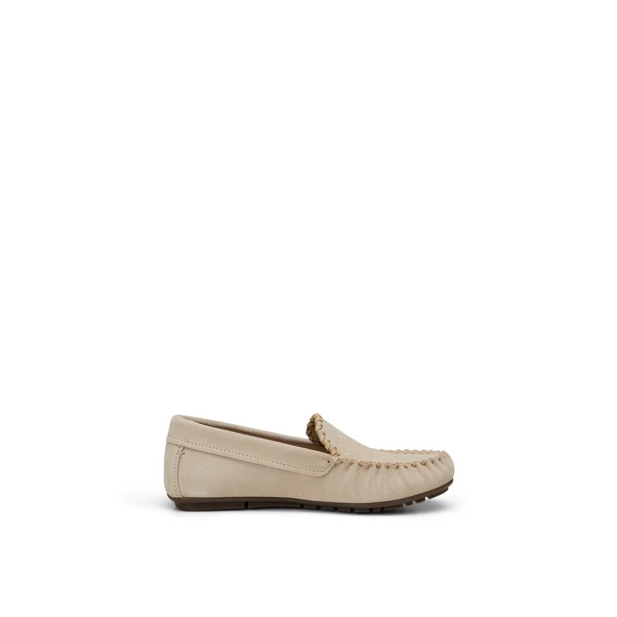 Mocassin modèle Valentina en cuir velours doux marron, MARC O'POLO