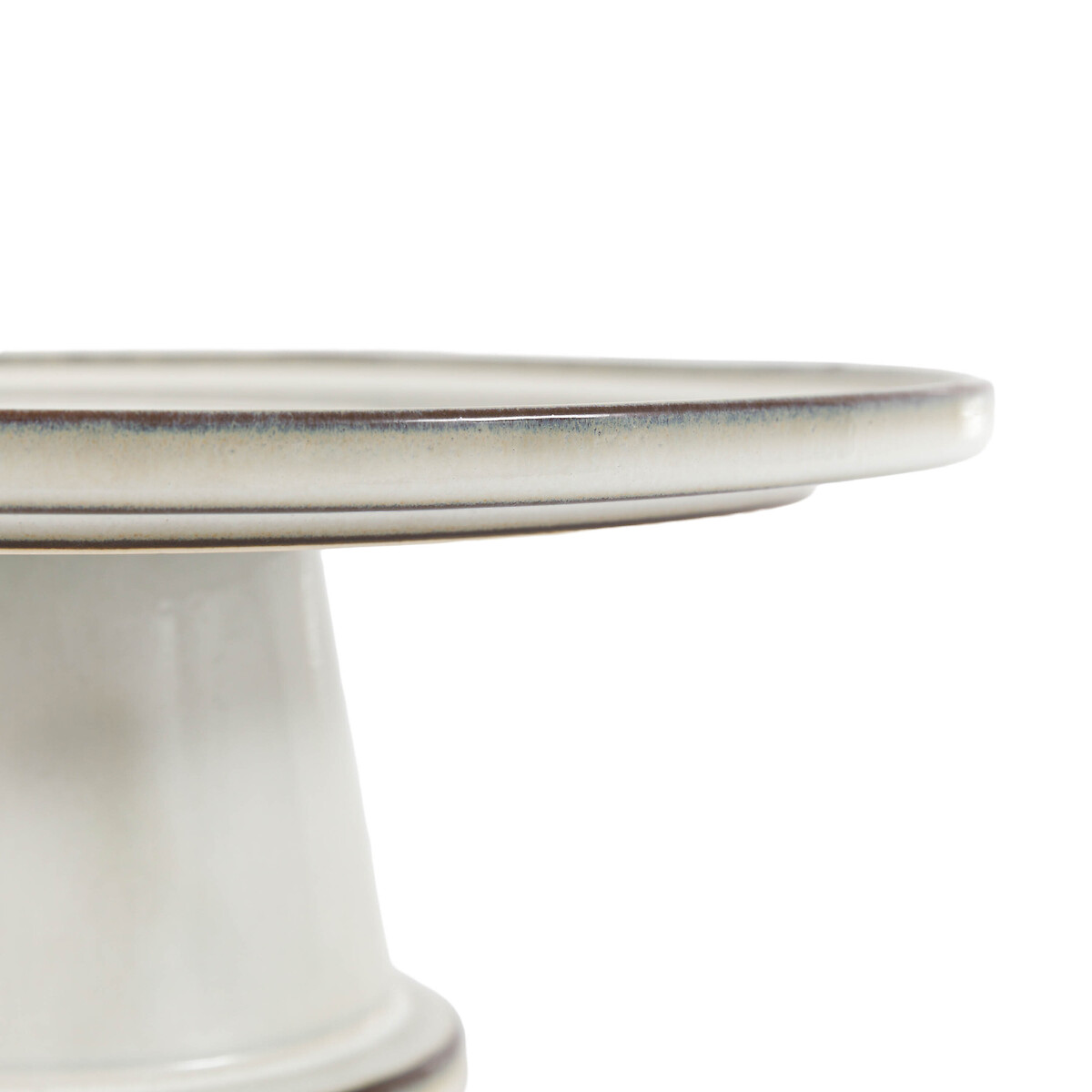 Reactive Glaze Cake Stand in Pale Grey grey, ÉDITÉ