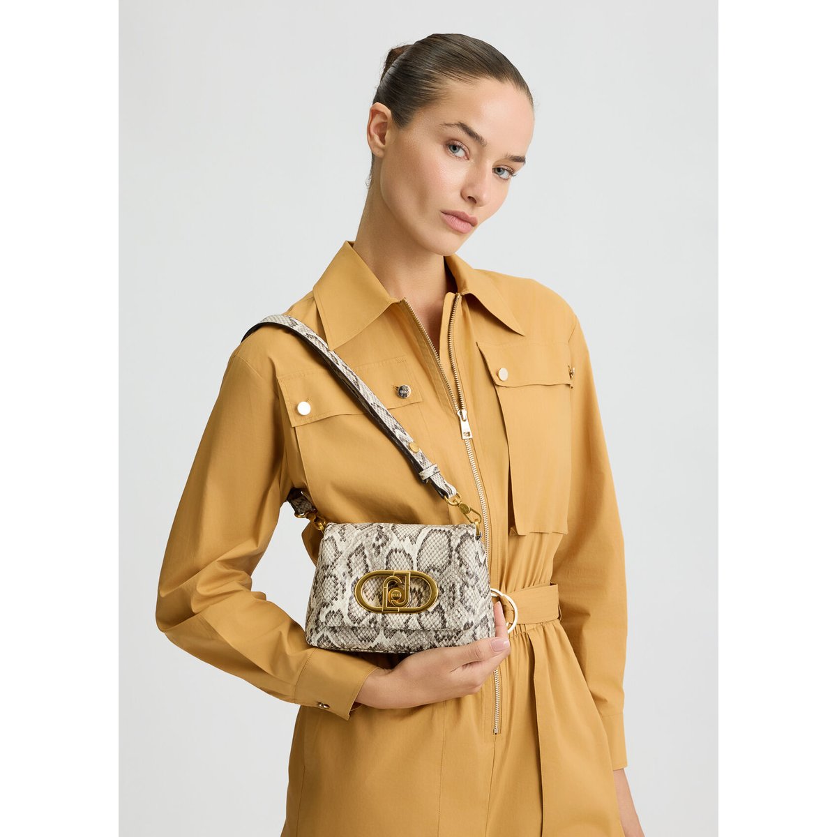 Sac petit format LaPuffy imprimé python imprimé python, LIU JO