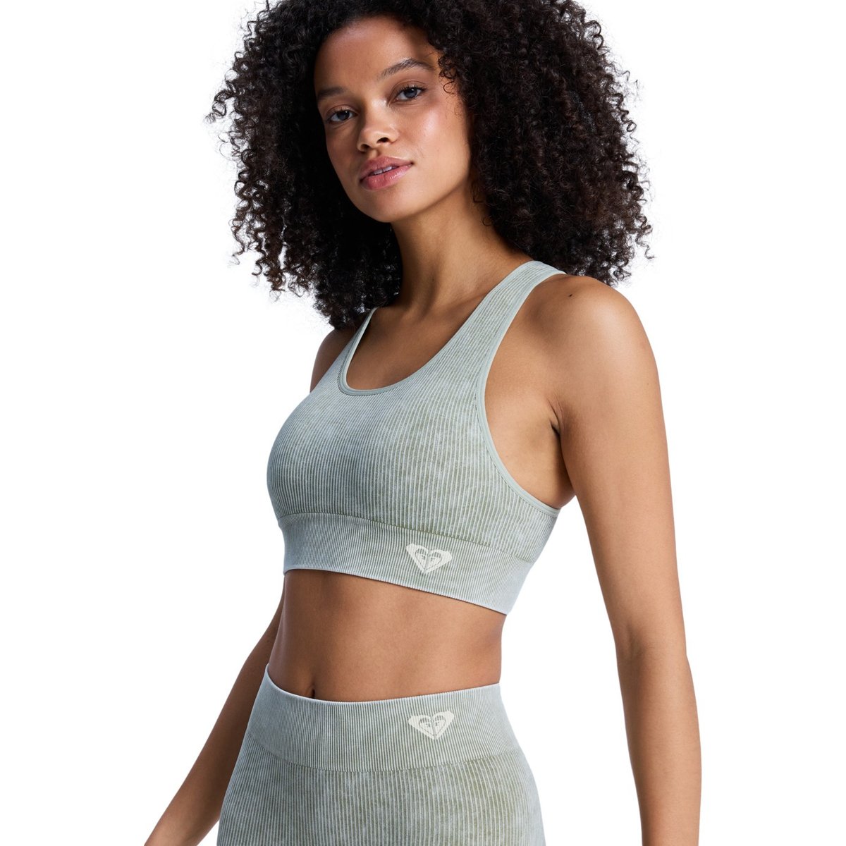 Brassière de sport CHILLOUT SEAMLESS WASHED. vert oil green, ROXY