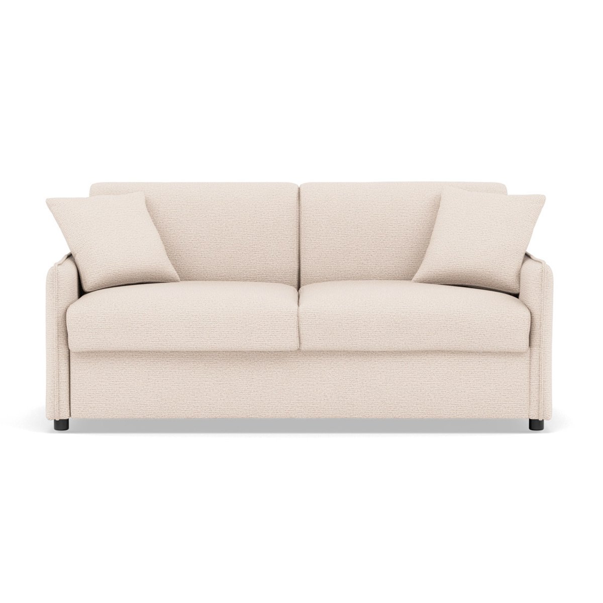 Canapé convertible express couchage quotidien, ADELE beige, BEST MOBILIER