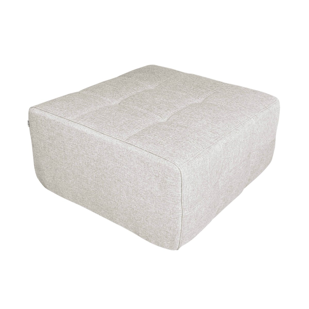 Pouf en tissu, SNUGGY ecru, OVIALA