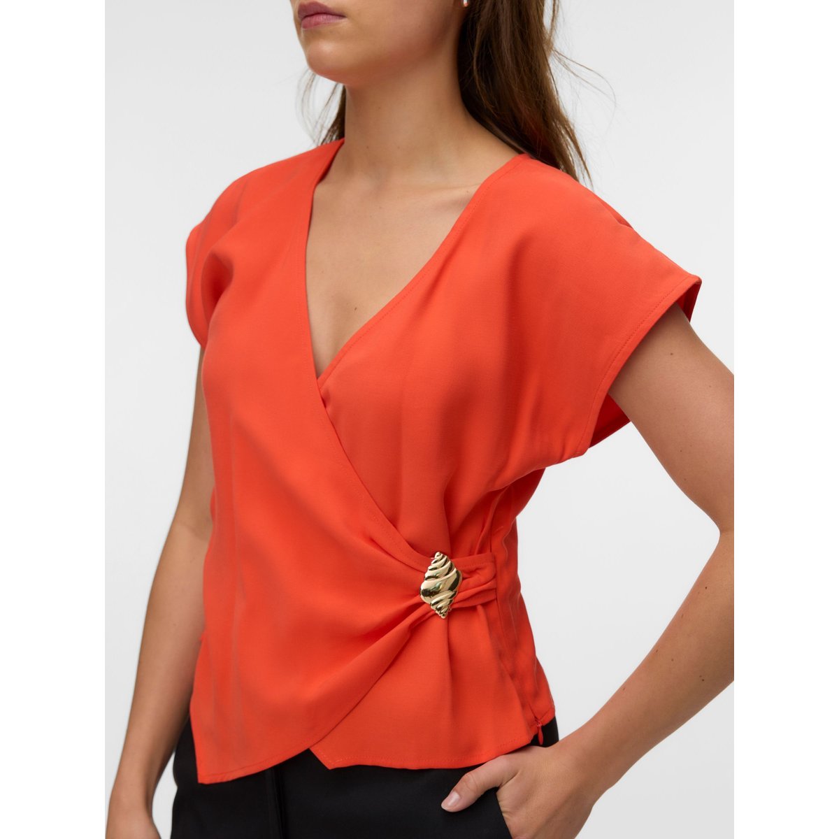 Blouse orange - spicy orange, VERO MODA