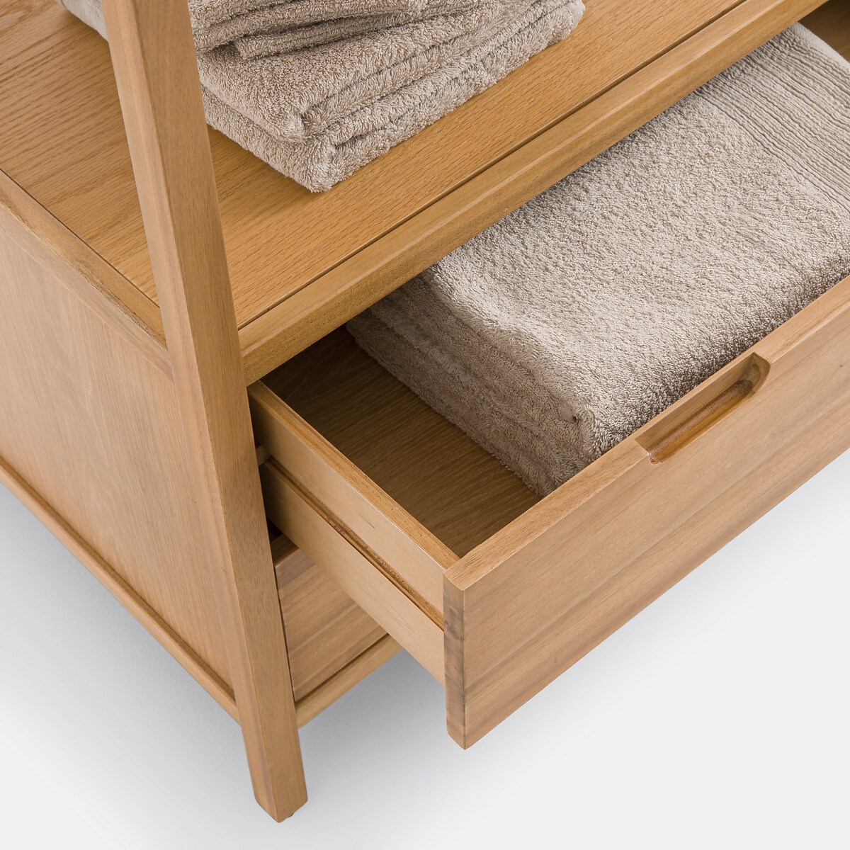 Meuble sous vasque en acacia L90 cm, Cheira acacia, LA REDOUTE INTERIEURS
