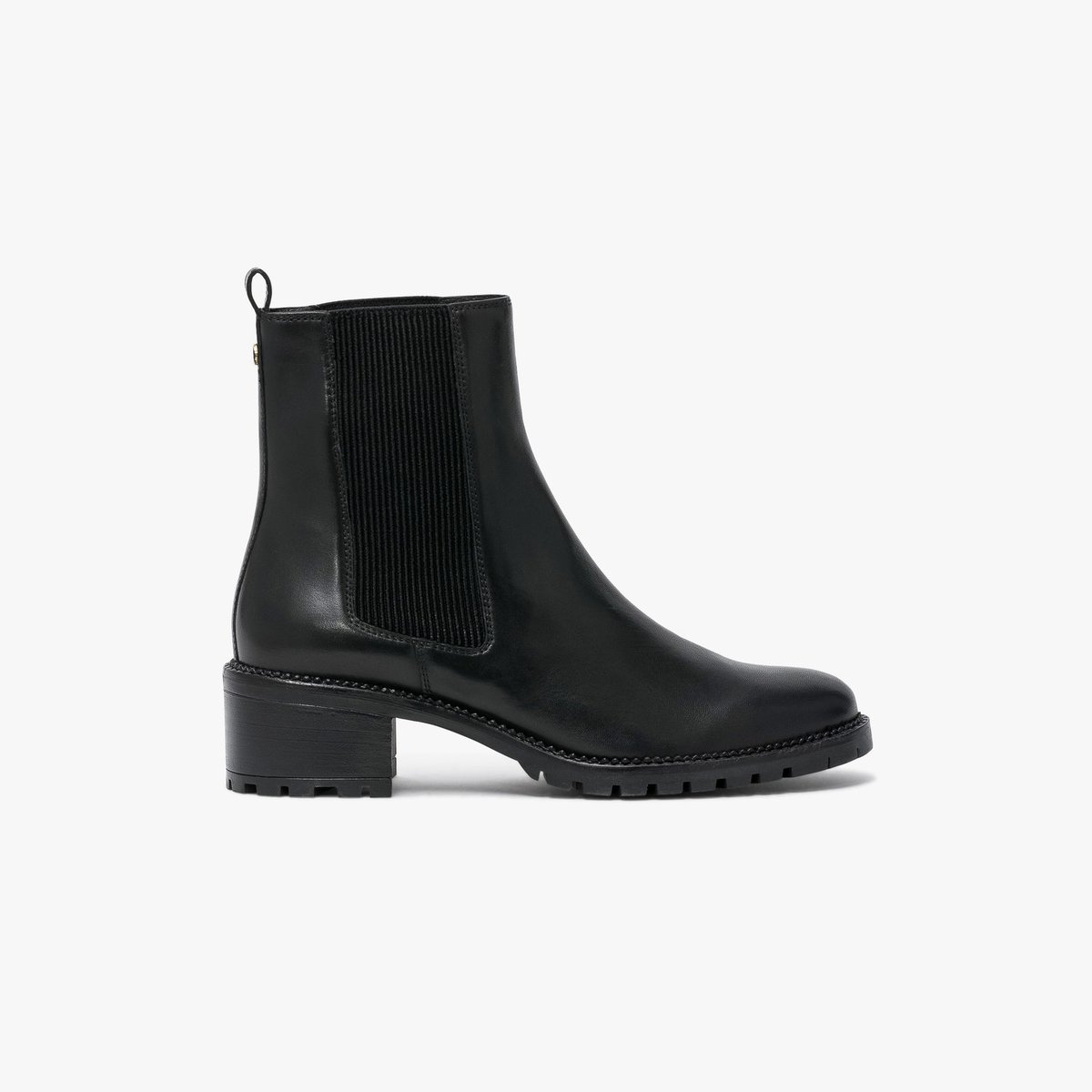 Boots À Talon en cuir MARLENE noir, BOCAGE